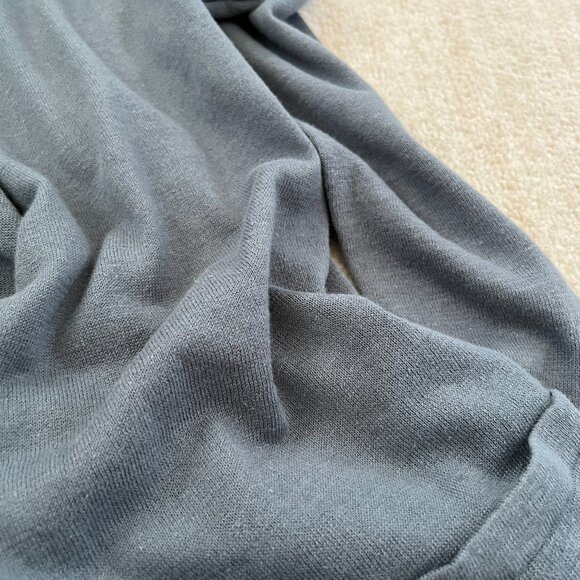 LOFT Outlet Blue Cotton Lightweight Open Front Cardigan Sweater Knit Top L - Picture 8 of 10